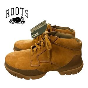 New ROOTS Men's Tan Suede Leather Lace Chukka Boots Sneakers 10